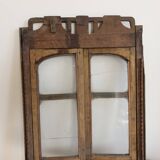 Old wooden double display window