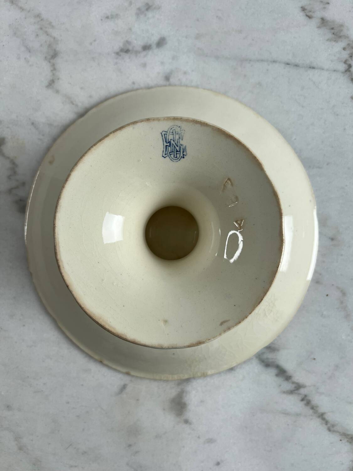 Plate Garland Gien type compote dish Ironstone