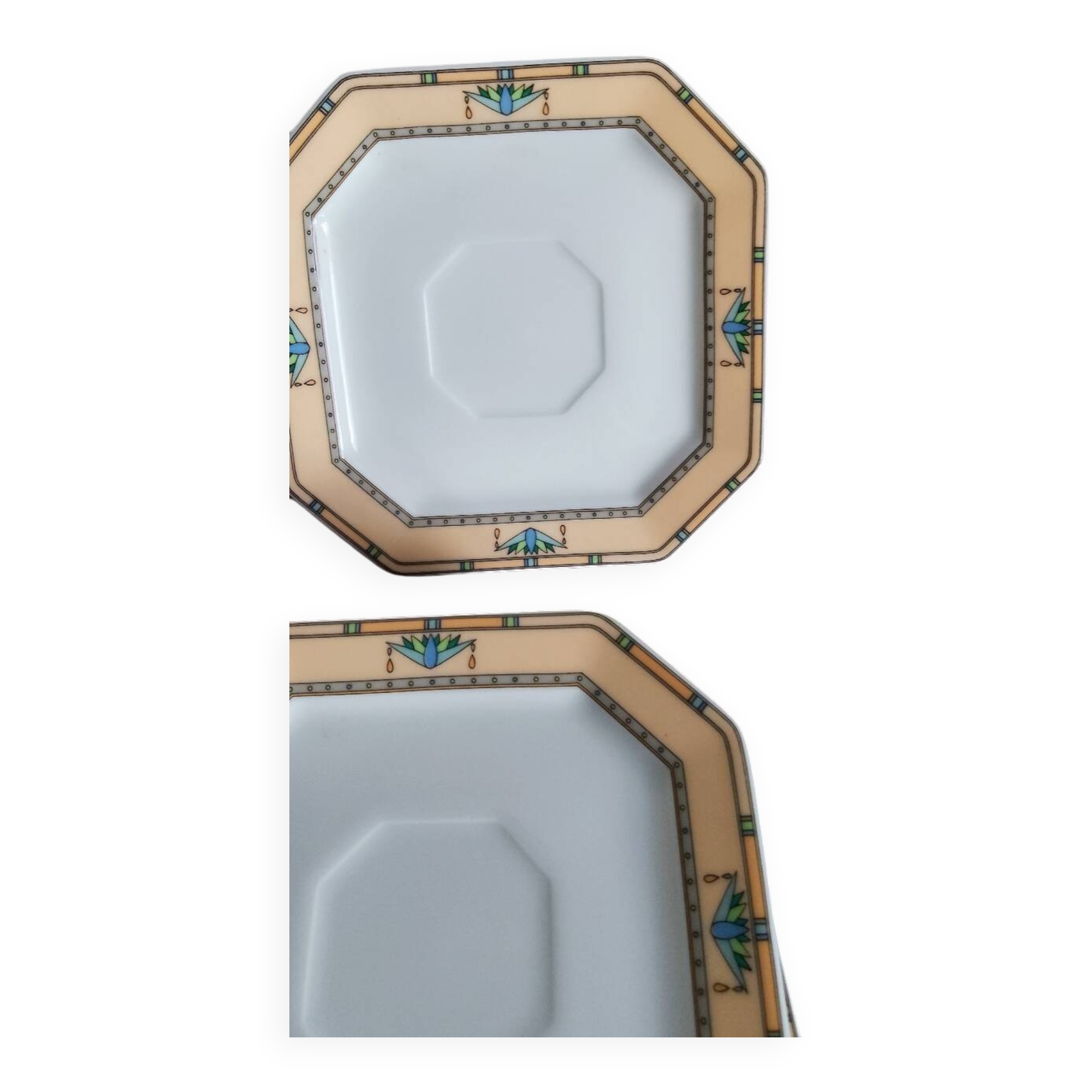 Lot de petites assiettes Bernardaud limoges.