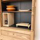 Late 19th/early 20th century solid pine dresser & wine cellar