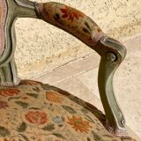 Small Louis XV Style Lacquered Sofa / Bench