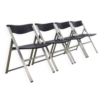 Chaise pliante design P08 par Justus Kolberg pour Tecno, années 1990