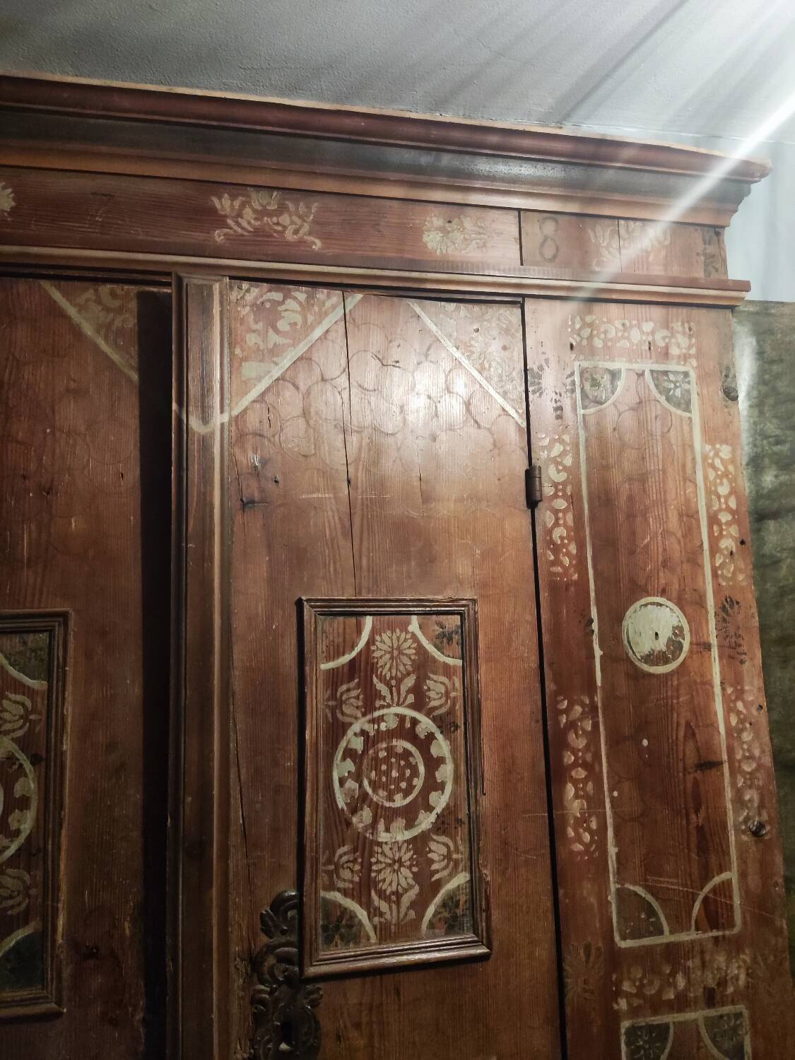 Doors of the old Alsatian wardrobe