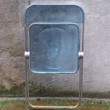 Plia chair in blue plexiglass by Giancarlo Piretti for Castelli