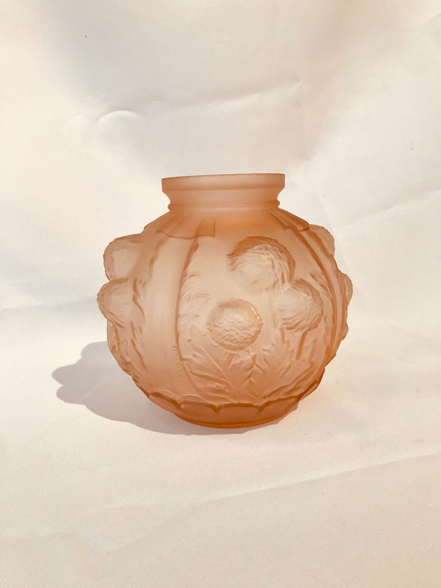 Art Deco vase in glass paste Pierre de Cagny