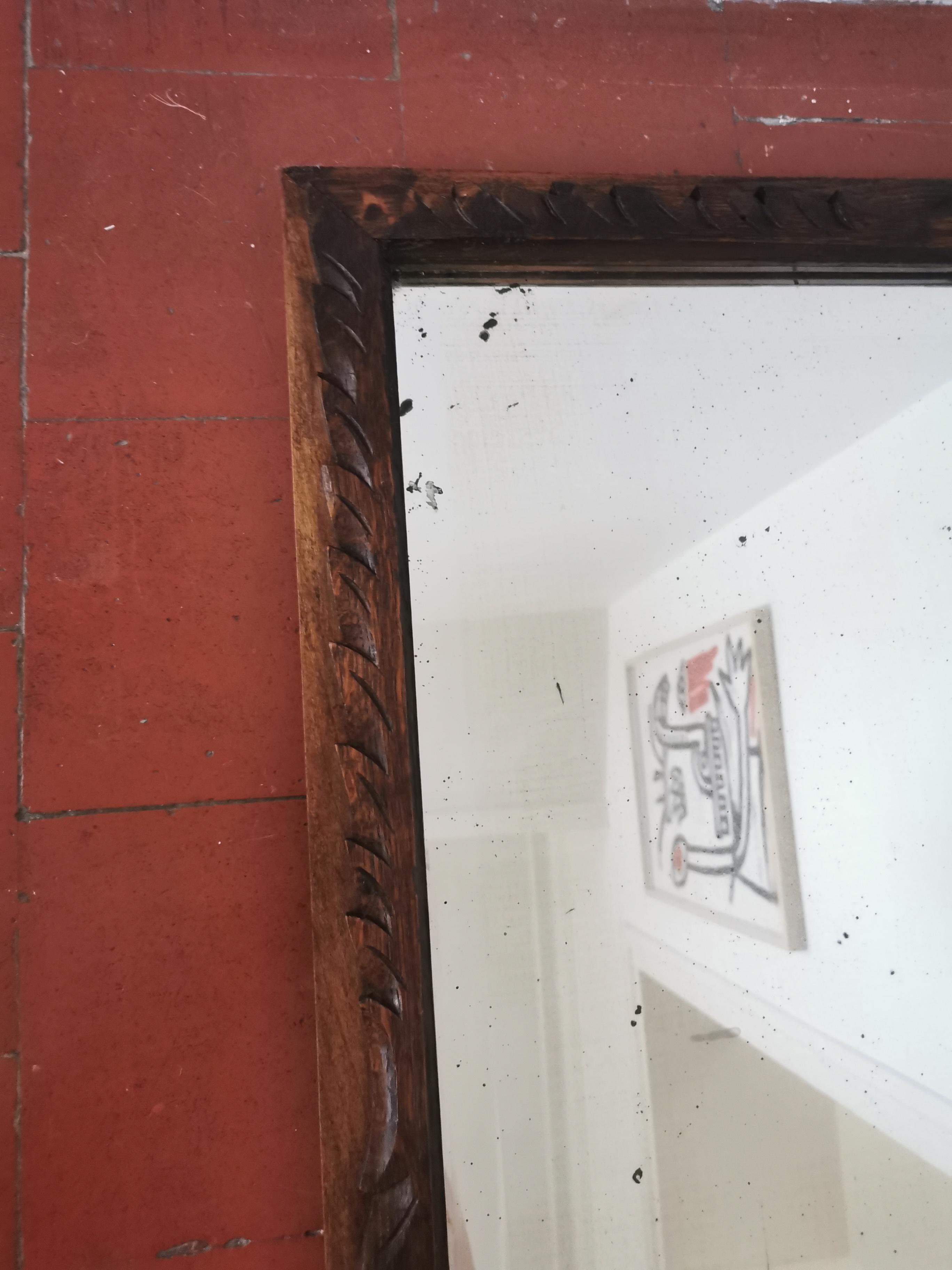 Wooden mirror 74 x 55 cm