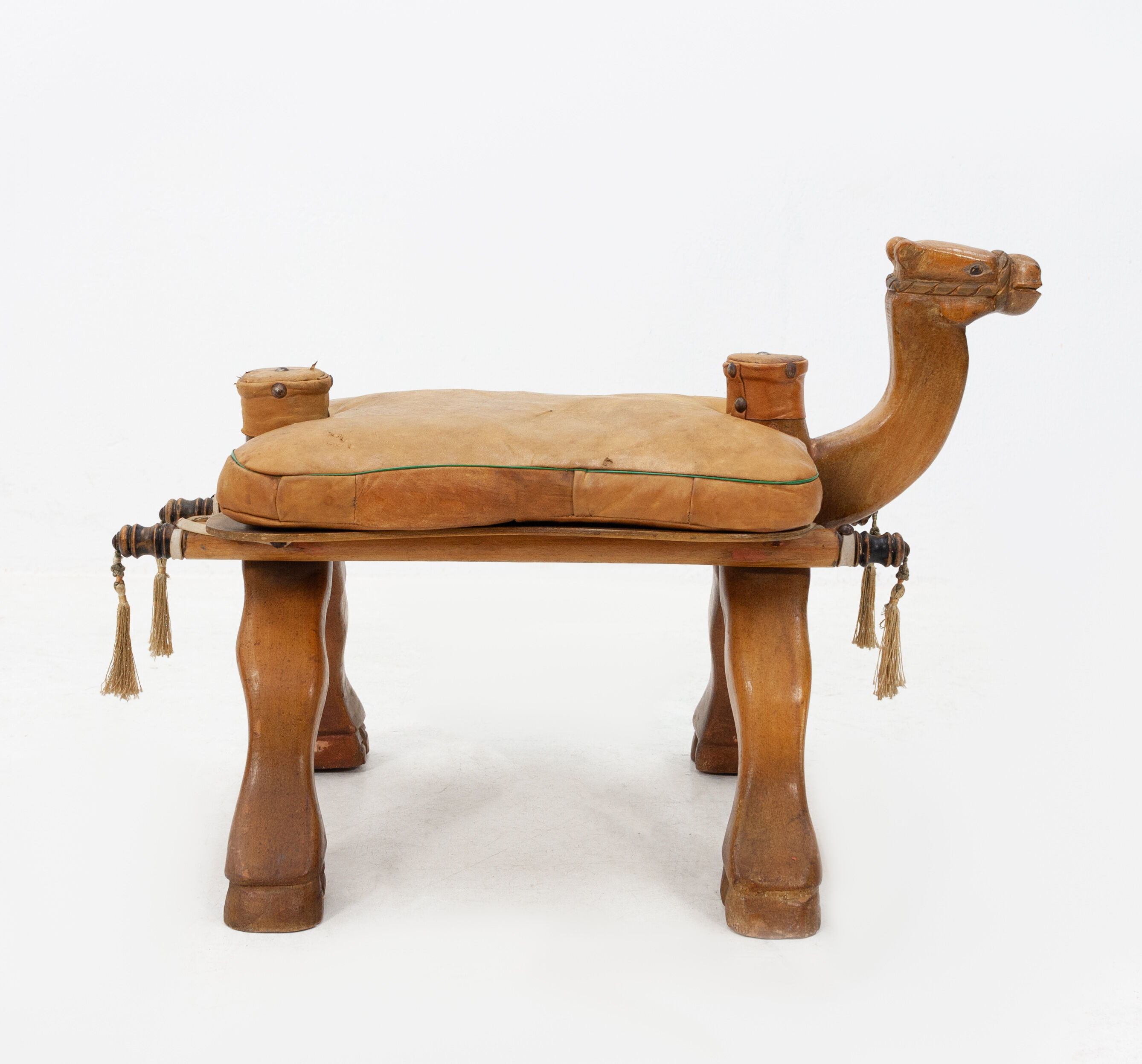 Vintage camel saddle stool, 1960s
