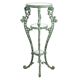 Patinated cast iron harness with marble tops