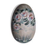 Ancient Boïte for egg-shaped treats in hand-painted silk