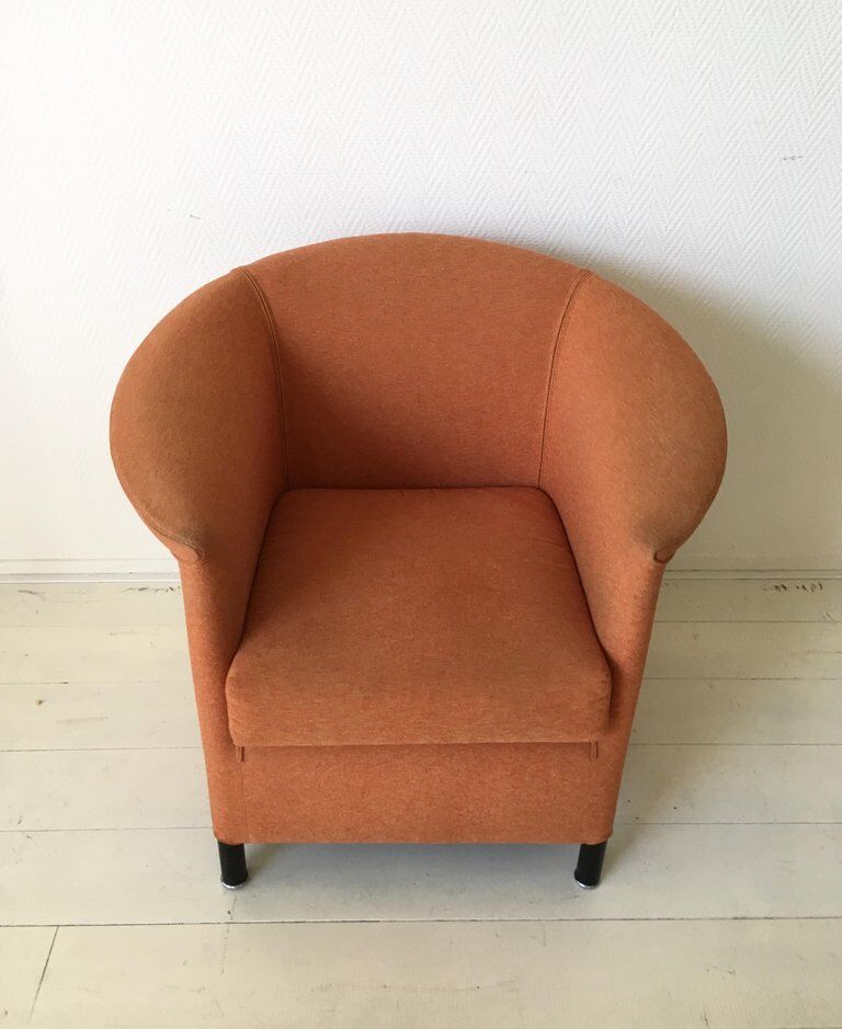Orange armchair by Paolo Piva for Wittmann, Model Aura