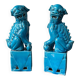 Paire de chiens de Foo en porcelaine - Chine, époque République (début