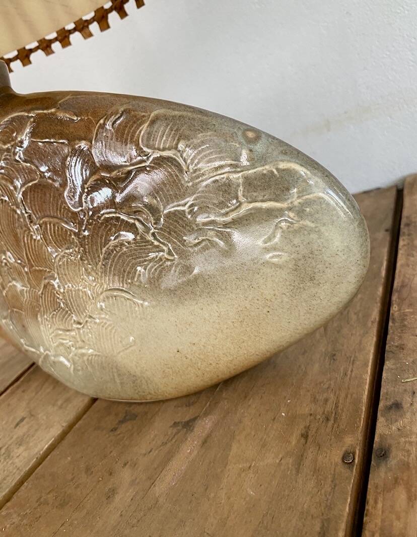 Ceramic lamp base, Vallauris 1970s