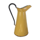 Mustard yellow enamelled sheet metal pitcher