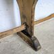 Old farmhouse bench in raw wood