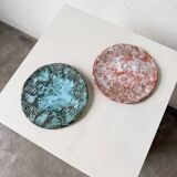 Pair of Vallauris ceramic dinner plates