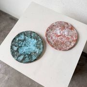 Pair of Vallauris ceramic dinner plates