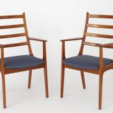 2 chaises à repas en teck années 1960 par KS Mobler, Danemark