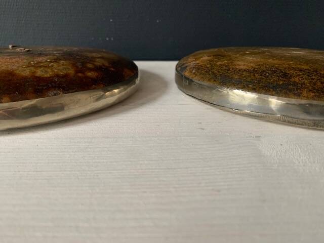 2 handmade tamegroute dishes, Morocco