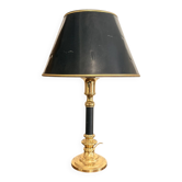 Antique Directoire Style Neoclassical Column Table Lamp Return Egypt