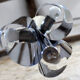 Suspension in chromed metal 3 lights 70s