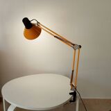 Vintage 1970s mustard yellow architect lamp