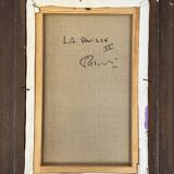 Serge reggiani, acrylic on canvas "la rouille ii" signed (1922 - 2004)