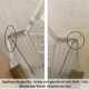 Pair of art deco metal and satin pressed glass sconces