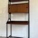Freestanding wall unit with desk