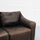 Leather Two-seater Sofa by COR 1970s
