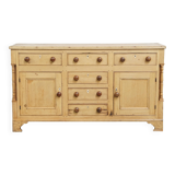 Antique English Sideboard/ Counter from the Early 19th Century in Pine Wood