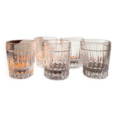 Lot de 5 verres à whisky Val Saint Lambert