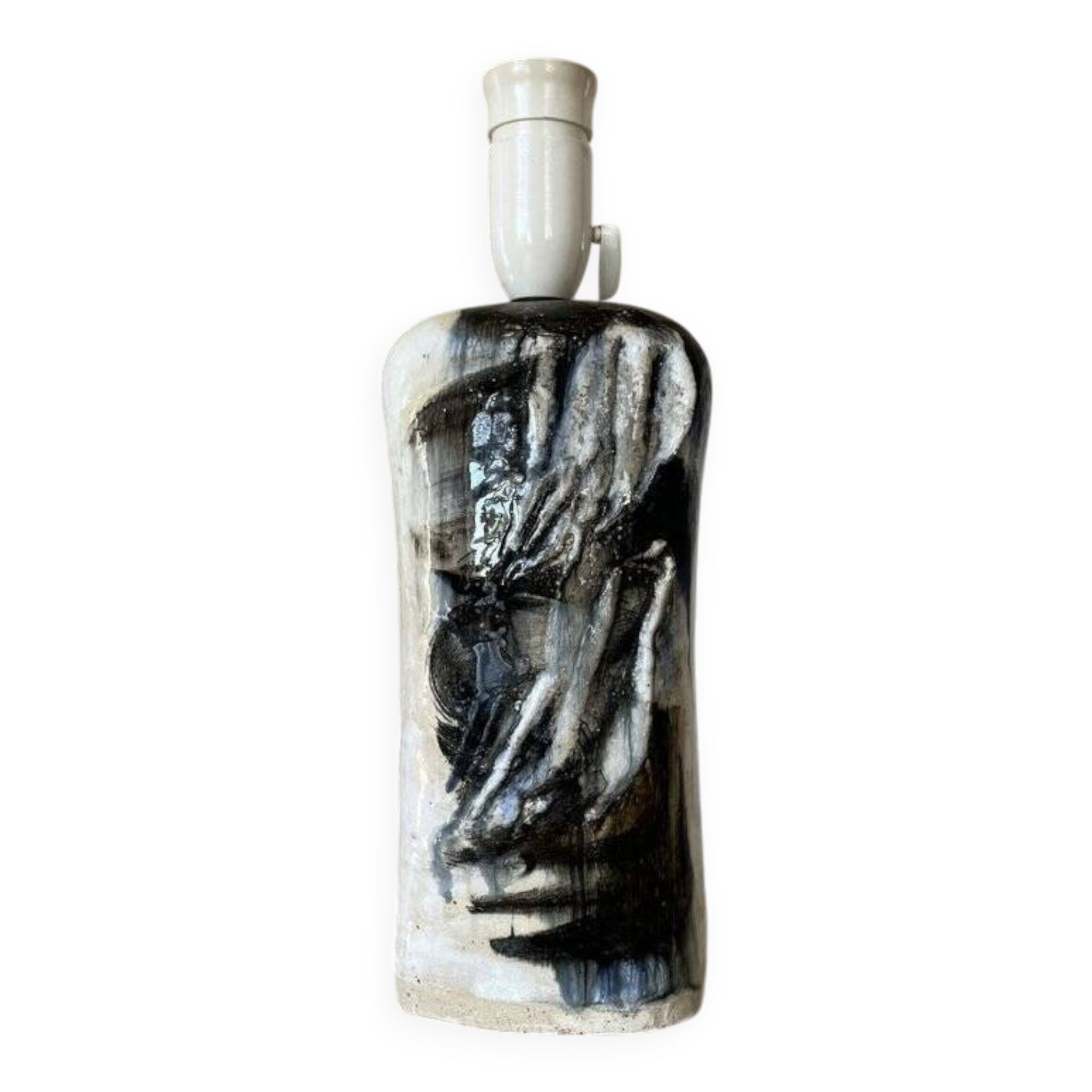 Table lamp by Jeppe Hagedorn-Olsen, denmark, studio pottery, 1960s