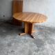 Table à manger extensible en pin massif, Scandinavie, années 1970