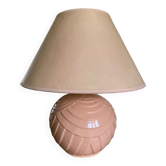Lampe boule céramique rose vintage