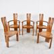 Set of 5 Brutalist dining chairs by Vamdrup Stolefabrik, 1960s