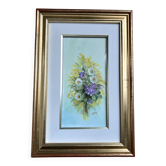 Aquarelle sous verre "Bouquet de fleurs", Italie