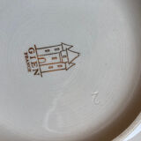 Bonbonnière / Gien earthenware box with pink motif