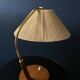 Mid-century modern Temde sisal desk lamp, Germany / Switzerland 1960s
