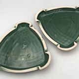 Set of 3 ART CERAMIC TRIVETS and BOTTLES by Poët Laval