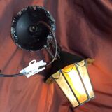 Iron exterior wall lamp