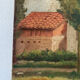 Painting of a countryside landscape in oil on canvas.
