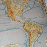 Geographic map cabinet