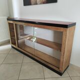 Solid wood cobbler's display case