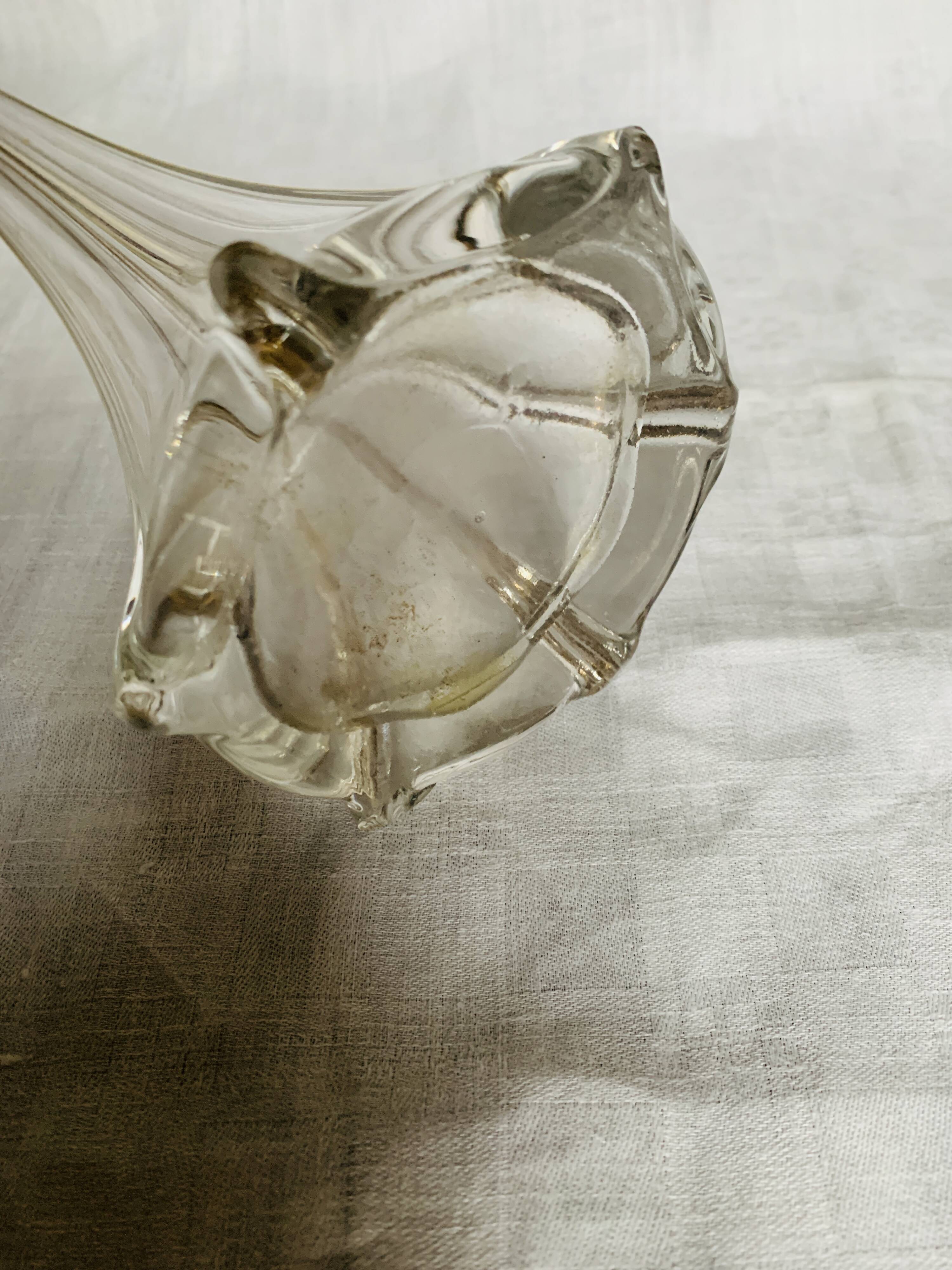 Glass soliflore vase