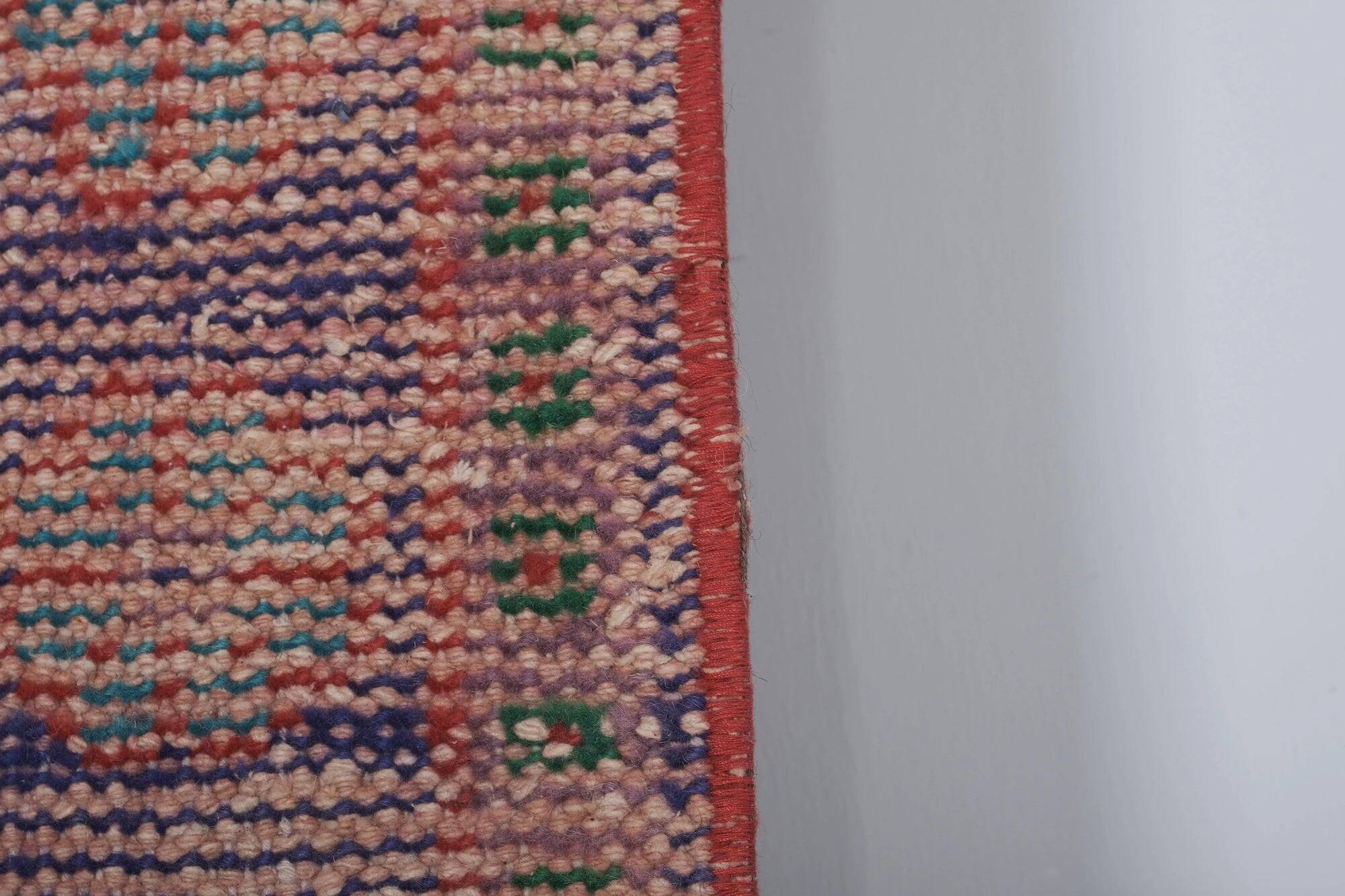 Vintage Turkish hallway rug 46x373 cm