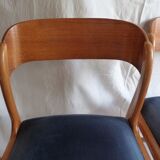 Suite of 4 Baumann sled chairs