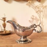 Saucière en métal argenté