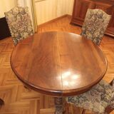 Old rustic round table Napoleon III 1880 Emery & Ragot