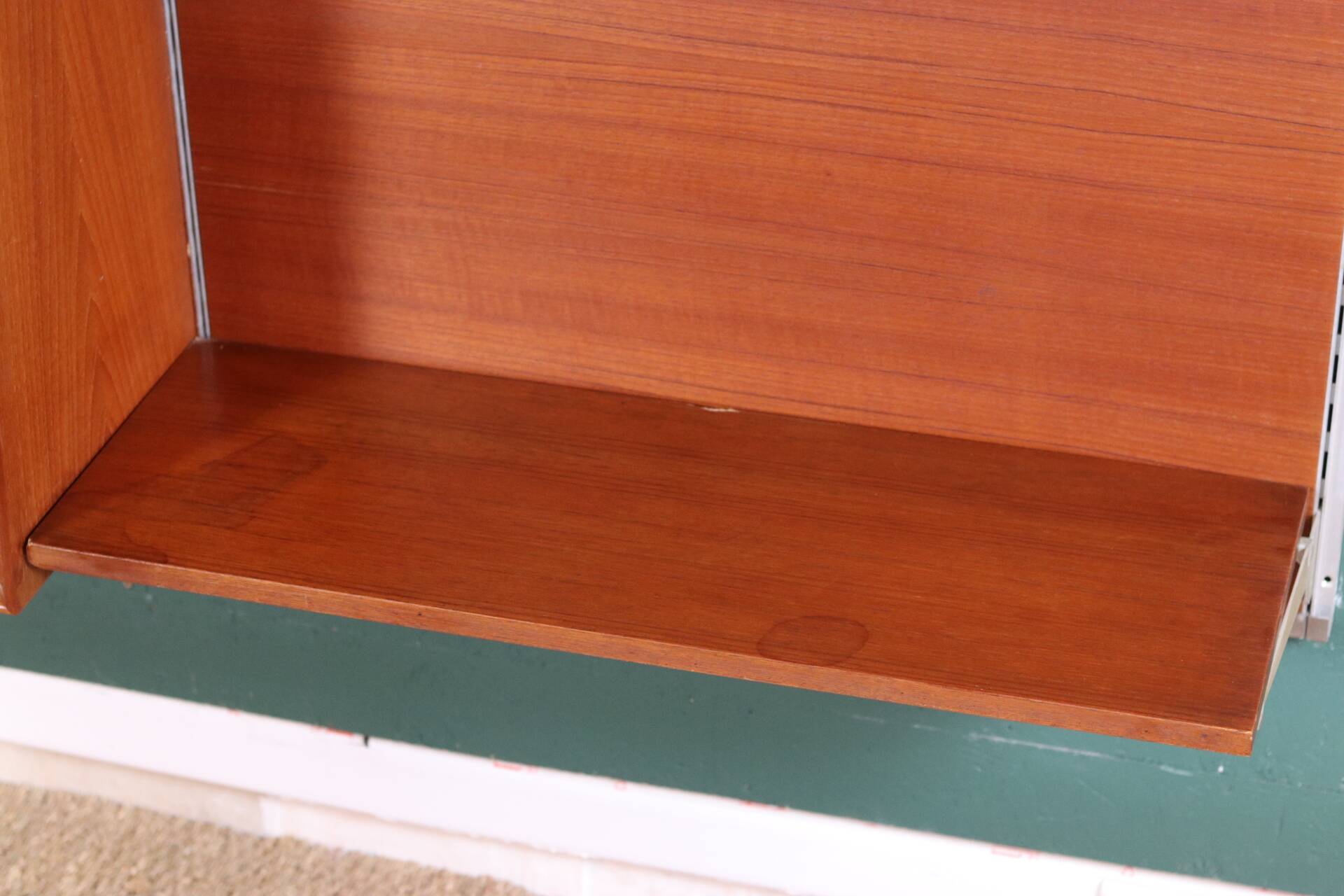 Vintage Scandinavian teak wall unit