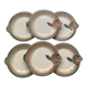 Set of 6 Digoin Sarreguemines fish plates